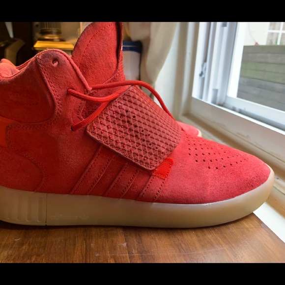 ADIDAS RED TUBULARS - Picture 4 of 8